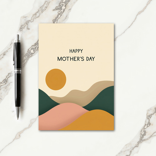 Sweet Mothers Day Landscape Card