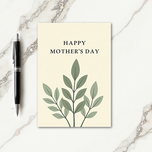 Sweet Mothers Day Leaf Card