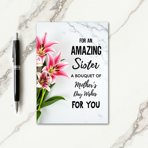 Sweet Mothers Day Lilies Card