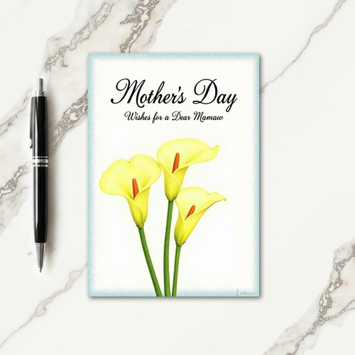 Sweet Mothers Day Mamaw Card