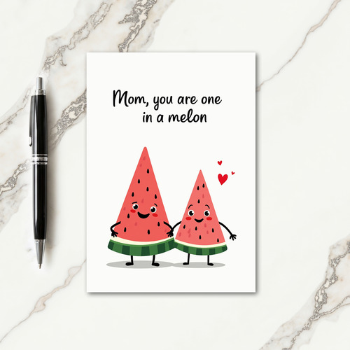 Sweet Mothers Day Melon Card