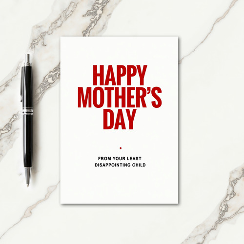 Sweet Mothers Day Minimalist Card