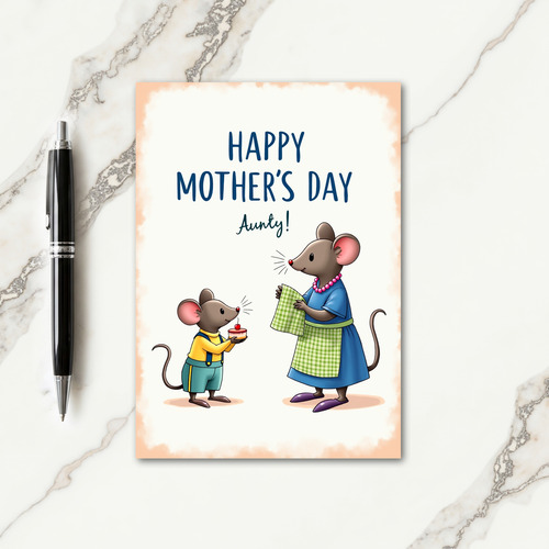 Sweet Mothers Day Mouse Card