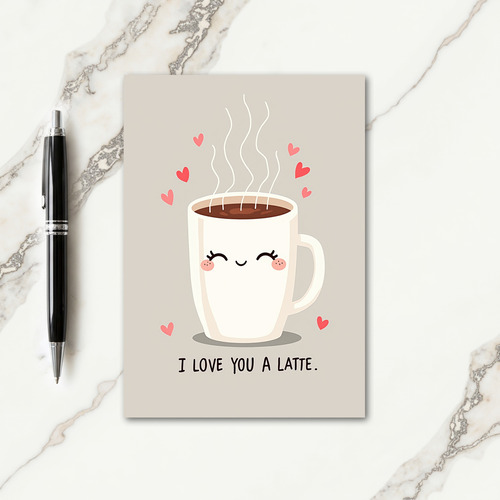 Sweet Mothers Day Mug Illustration Card