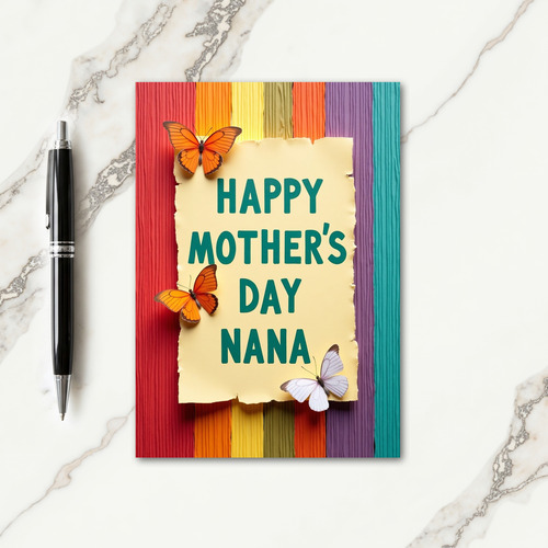 Sweet Mothers Day Nana Paper Card