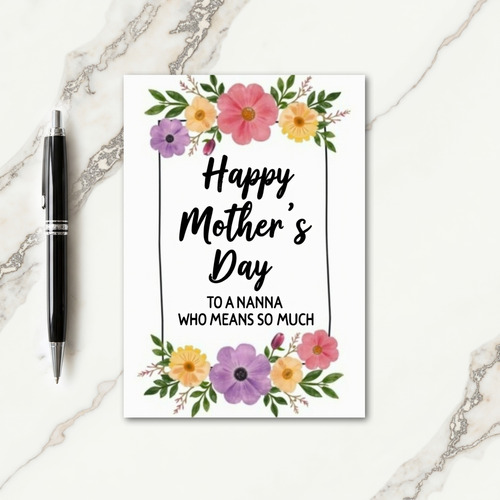 Sweet Mothers Day Nanna Card