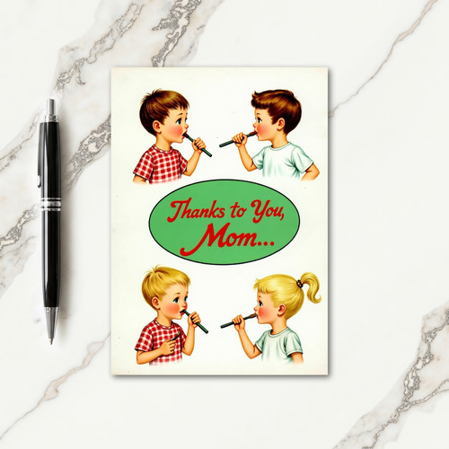 Sweet Mothers Day Oval Card