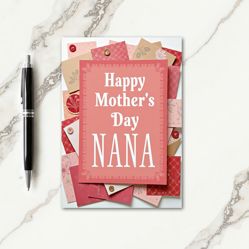 Sweet Mothers Day Paper Collage Card