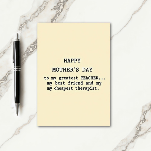 Sweet Mothers Day Parchment Card