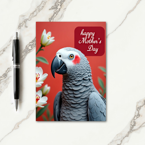 Sweet Mothers Day Parrot Card