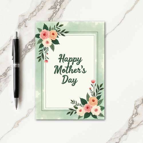 Sweet Mothers Day Pastel Card