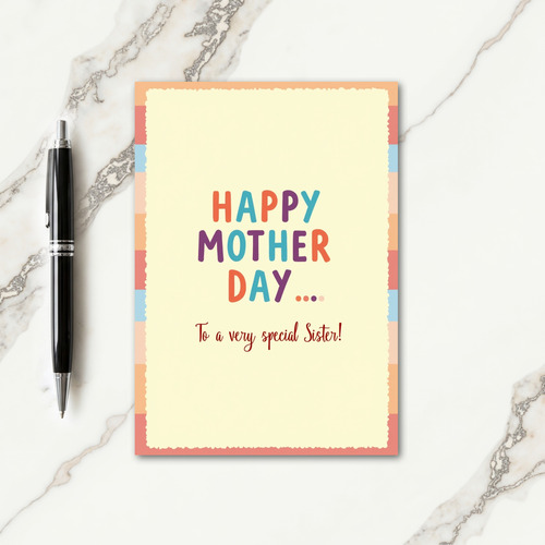 Sweet Mothers Day Pastel Hues Card