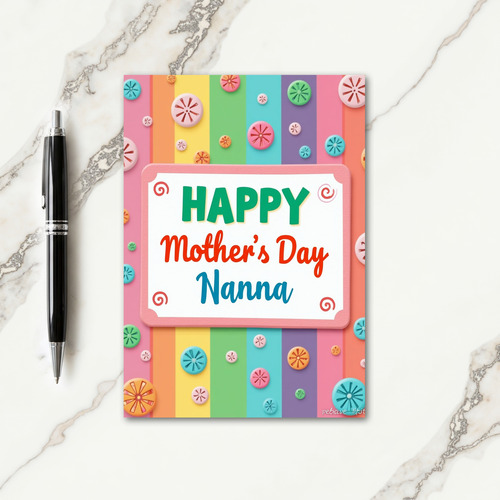 Sweet Mothers Day Pastel Swirl Card
