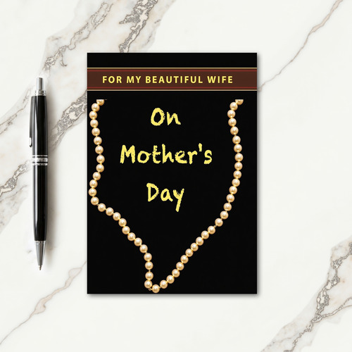 Sweet Mothers Day Pearl Card