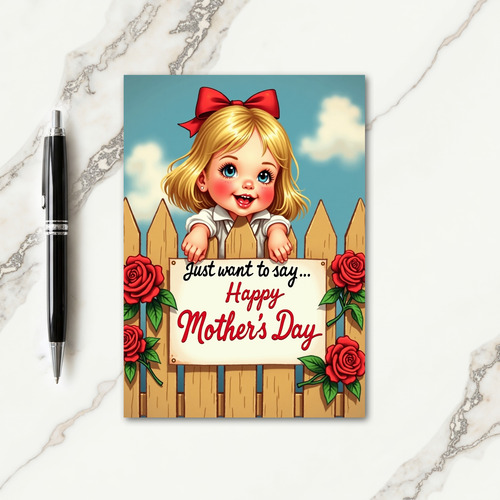 Sweet Mothers Day Peekaboo Card