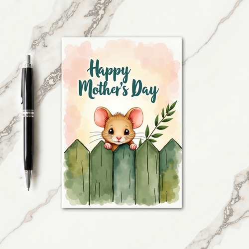 Sweet Mothers Day Peekaboo Friend Card