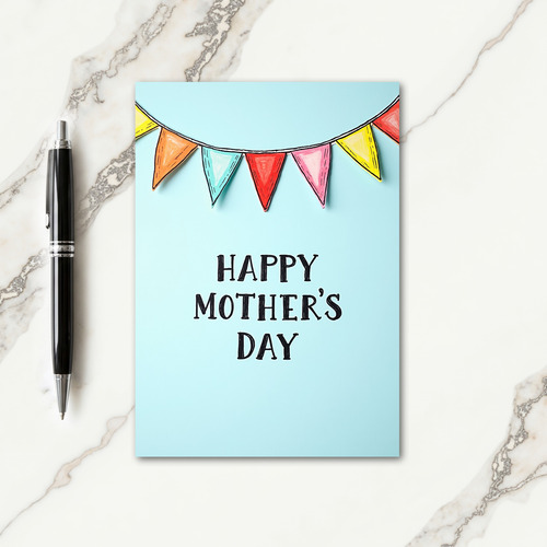 Sweet Mothers Day Pennants Card