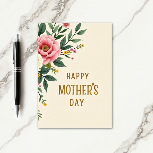 Sweet Mothers Day Peony Card