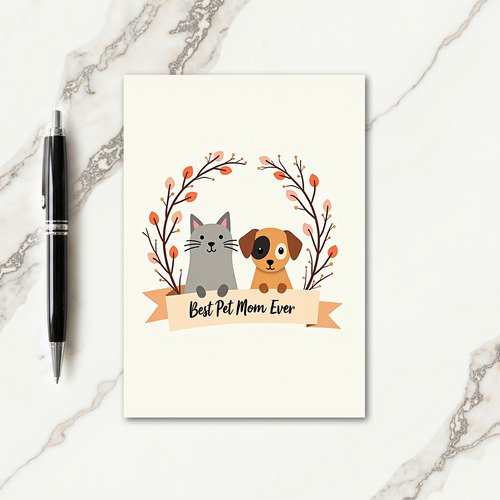 Sweet Mothers Day Pet Friend Card