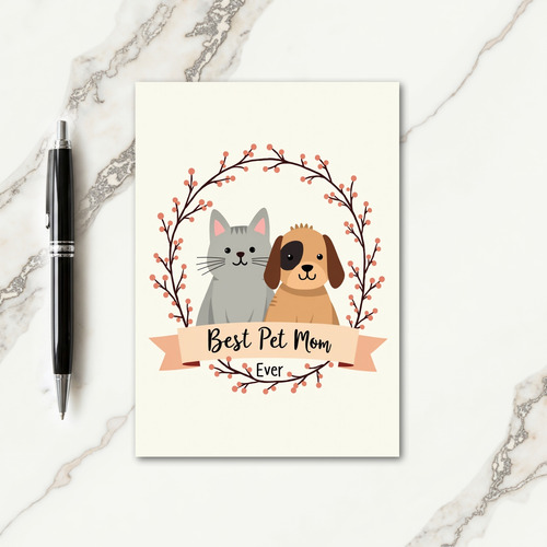 Sweet Mothers Day Pet Friends Card