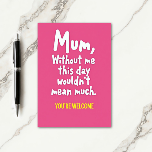 Sweet Mothers Day Pink Card
