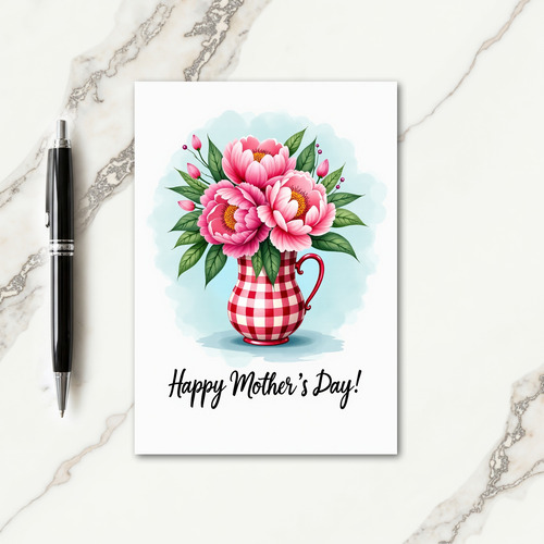Sweet Mothers Day Pitcher Card