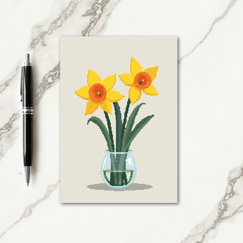 Sweet Mothers Day Pixel Art Card