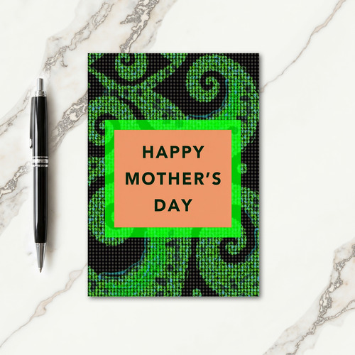 Sweet Mothers Day Pixels Card