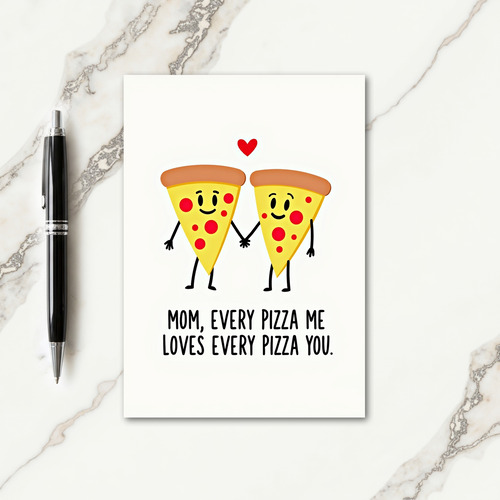 Sweet Mothers Day Pizza Card