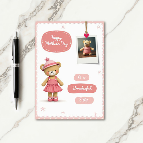 Sweet Mothers Day Plush Art Card