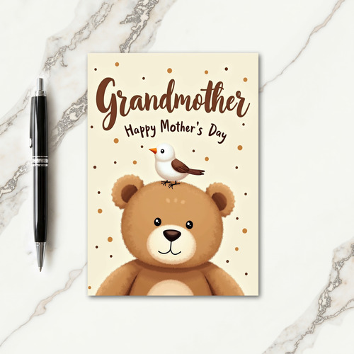 Sweet Mothers Day Plush Friend Card