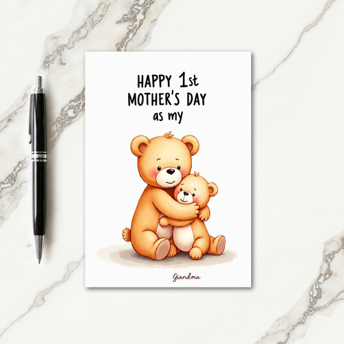 Sweet Mothers Day Plush Toy Card