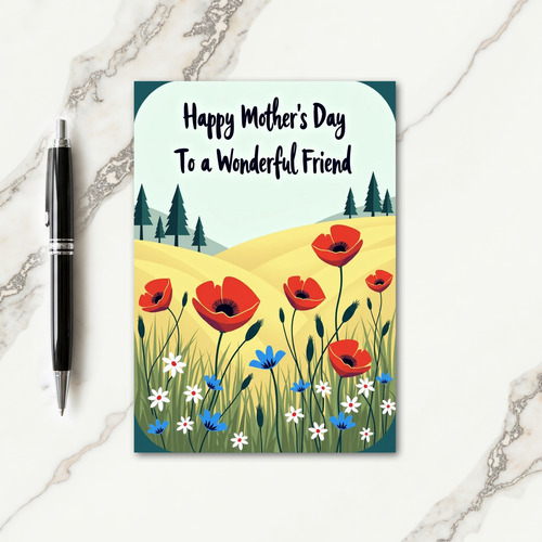 Sweet Mothers Day Poppy Card