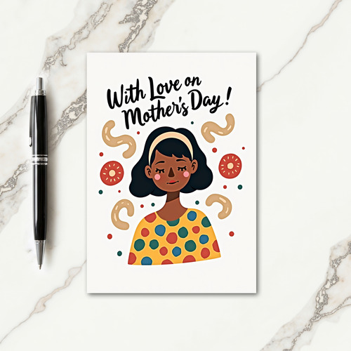 Sweet Mothers Day Portrait Card