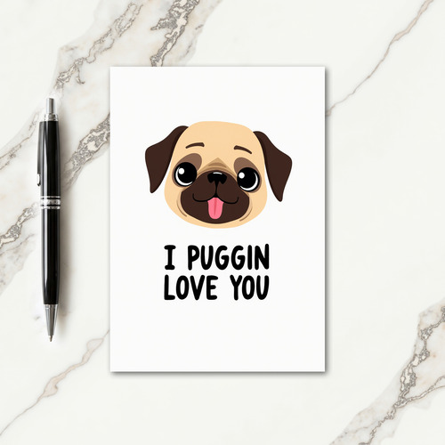 Sweet Mothers Day Pug Card