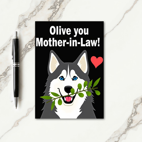 Sweet Mothers Day Pup With Fruit Card