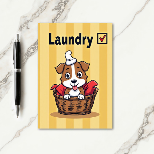 Sweet Mothers Day Puppy Basket Card