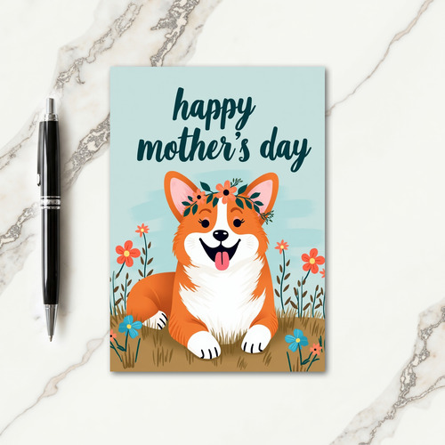 Sweet Mothers Day Puppy Card