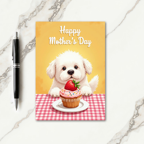 Sweet Mothers Day Puppy Treat Card