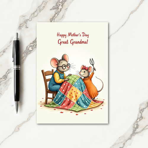 Sweet Mothers Day Quilt Card