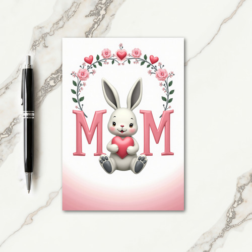 Sweet Mothers Day Rabbit Card