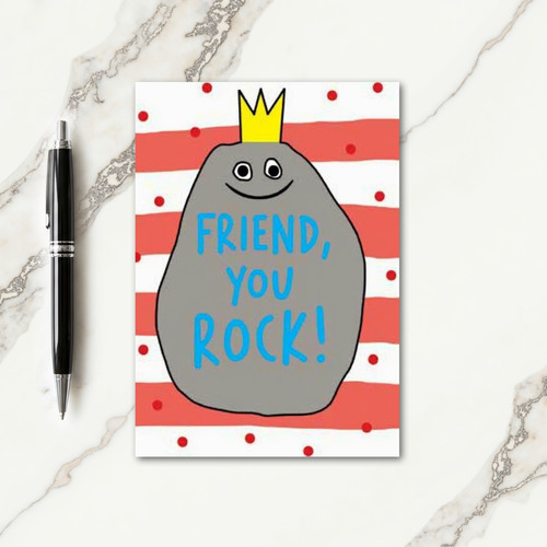 Sweet Mothers Day Rock Friend Card