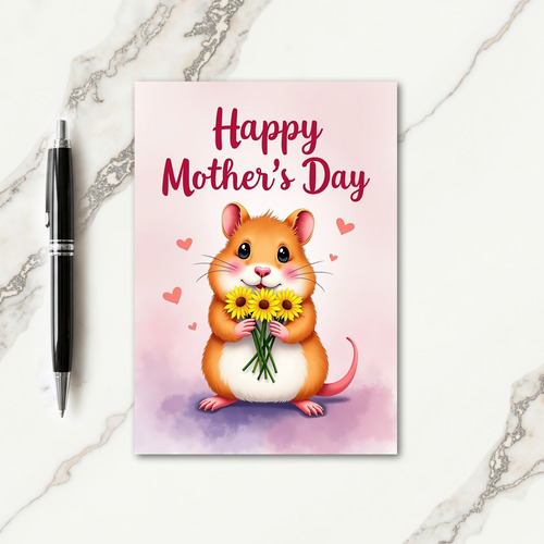 Sweet Mothers Day Rodent Card