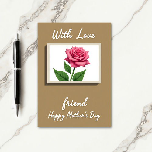 Sweet Mothers Day Rose Image Card