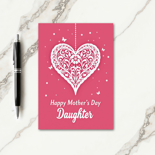 Sweet Mothers Day Scrollwork Card