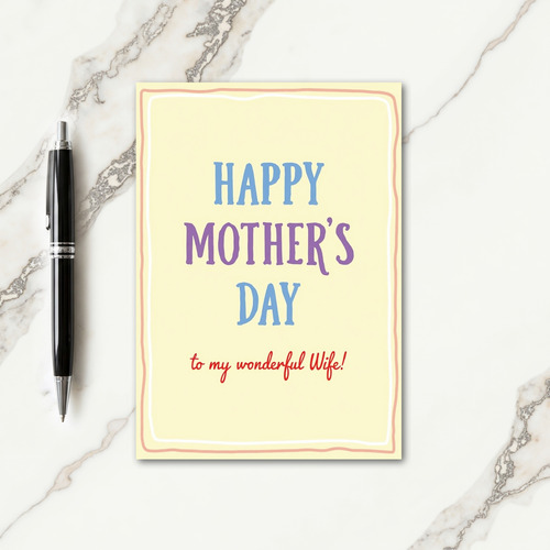 Sweet Mothers Day Serif Card