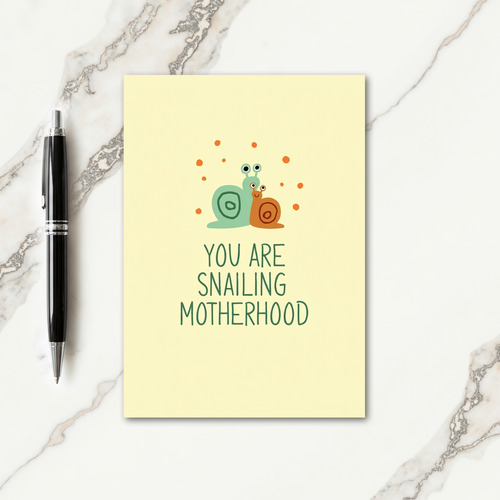 Sweet Mothers Day Snailing Card