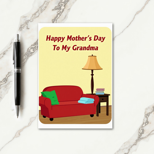 Sweet Mothers Day Sofa Card