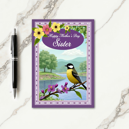 Sweet Mothers Day Songbird Card