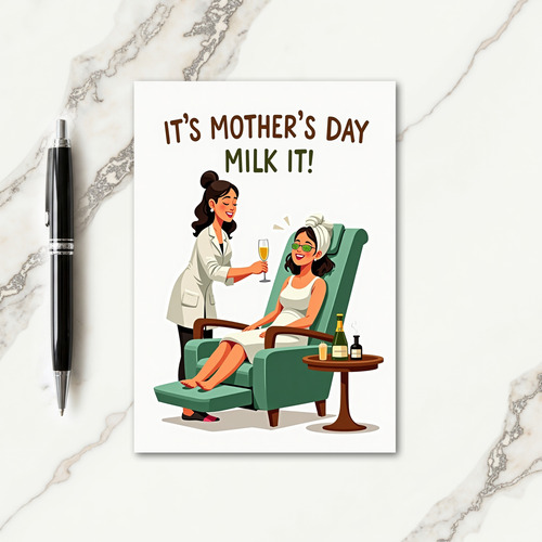 Sweet Mothers Day Spa Day Card